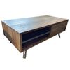 Image 3 : BNIB Edward Wood Coffee Table - Retails: $699 - Size: 47?(L)X24(D)X18(H)