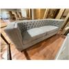 Image 3 : Light Grey Fabric Sofa - (Approx. 88in W 36in D x 32in H)