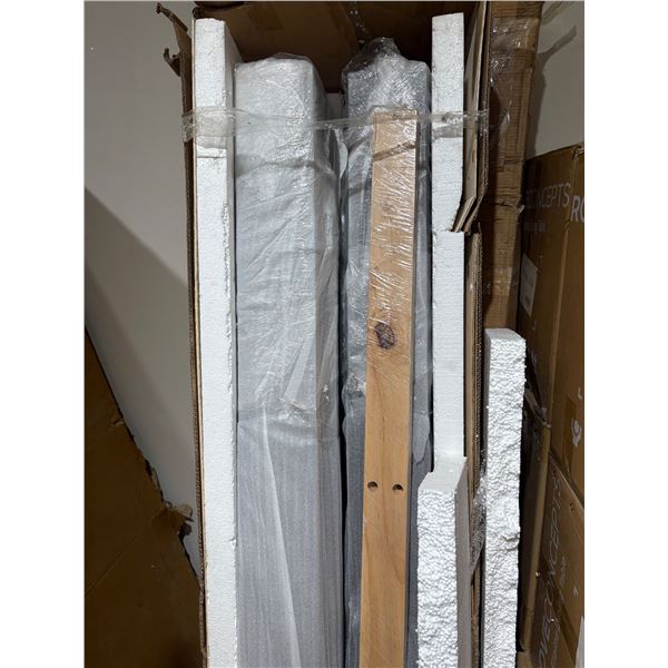 2 Boxes of Moes & Rove Concepts Assorted Bed Parts