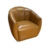 Image 1 : New - Leather Charamel Swirl Chair - RV: $1499 CAD