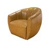 Image 2 : New - Leather Charamel Swirl Chair - RV: $1499 CAD