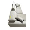 Image 3 : New - PVC Leather Left Hand Facing Sectional - Light Gray - 152" x 103" x 72" - RV: $2999 CAD