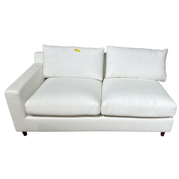 New - Moes Right Hand Facing Sectional Incomplete - Cream - 64" x 28" x 33"