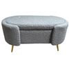 Image 1 : New - Nach Storage Ottoman Grey - 39" x 16" x 19"