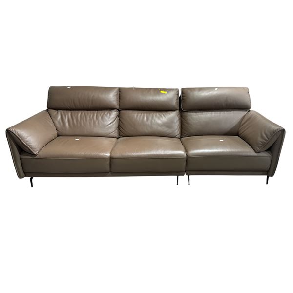 New - Leather Modular Sofa Brown - RV: $3499 CAD - 100" x 38" x 35"