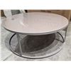 Image 2 : Natuzzi - New Cabaret Cocktail Table - RV: $1020 CAD - Made in Italy - H13" x Dia. 35"
