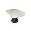 Image 2 : New - Round Extendable Marble dining Table - 53" x 30"