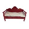 Image 1 : New - Wooden Storage Love seat - Red