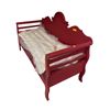 Image 2 : New - Wooden Storage Love seat - Red