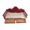 Image 3 : New - Wooden Storage Love seat - Red