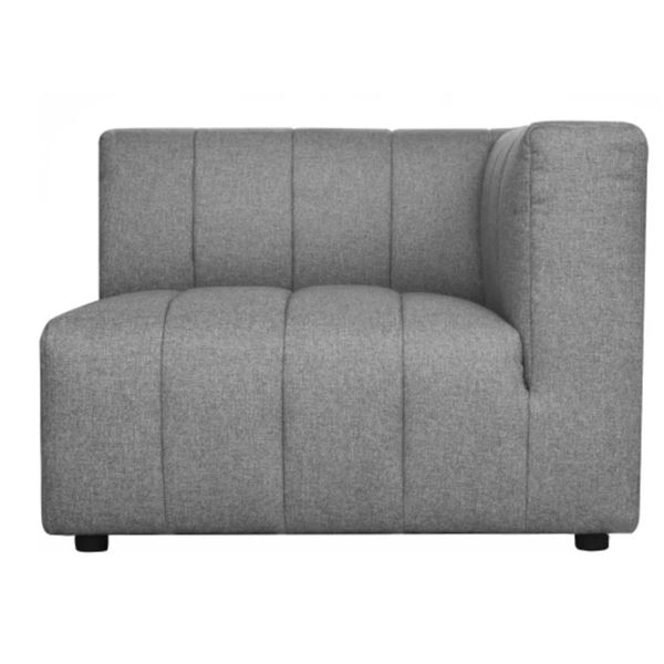 New- Moe's Lyric Right-Facing Grey Arm Chair Grey, RV: $969 CAD (MT-1023-15)