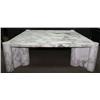 Image 1 : Gae Aulenti, Knoll, White Marble Carved Low Table