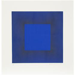 Richard Anuszkiewicz, Autumn Suite (Blue with Black), Intaglio Aquatint Etching 