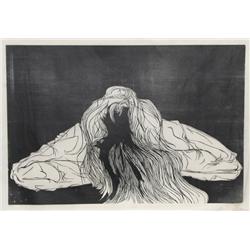 Leonard Baskin, Dierdre, Woodcut