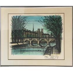 Bernard Buffet, La Seine 2, Lithograph