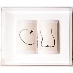 Sir Anthony Caro, Book of Eden, Paper Sculpture in Plexi-box center