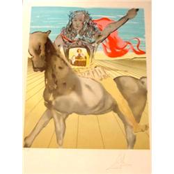 Salvador Dali, Chevalier Surrealiste, Lithograph
