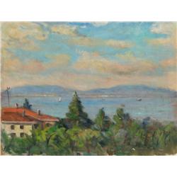 Adil Dogancay, Caddebostan, Oil Painting