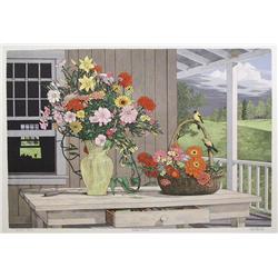 Mel Hunter, Curious Visitor, Lithograph 