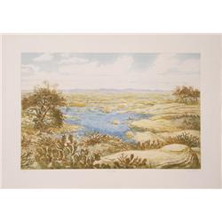 Harvey Kidder, Spring Time, Aquatint Etching