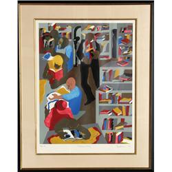 Jacob Lawrence, Schomburg Library, Silkscreen