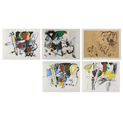 Doo Shik Lee, Impressions of Women Portfolio, Five Lithographs