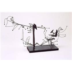 Roberto Matta, Design of Intention, Steel sculpture with black patina