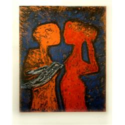 Roberto Matta, Evilliante, Carborundum etching