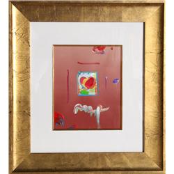 Peter Max, Heart Series Version III, Acrylic Painting