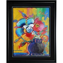 Peter Max, Roseville Bouquet #28, Acrylic Painting