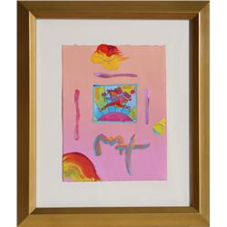 Peter Max, Flower Jumper Over Sunrise, Painting