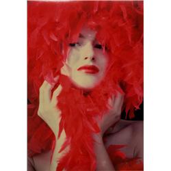 Willie Miller, Lady in Red, Color Photograph