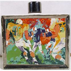 Leroy Neiman, Satinwood Whisky Bottle, Ceramic Bottle