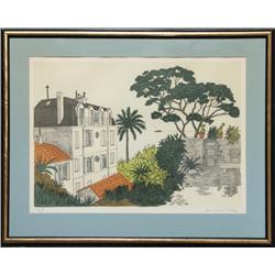 Denis Paul Noyer, Seaside, Lithograph