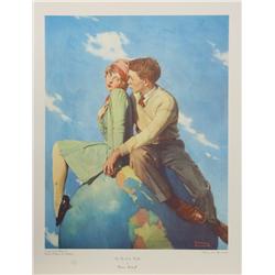 Norman Rockwell, On top of the World, Collotype Poster