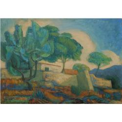 Laurent Marcel Salinas, Mas a la cadiere d'azur, Oil Painting