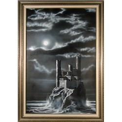 Charles Smith Sanders, Castle, Oil Painting