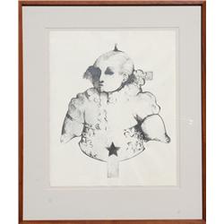 Ramon Santiago, Paper Doll, Lithograph