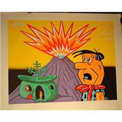 Kenny Scharf, Flintstone, Serigraph