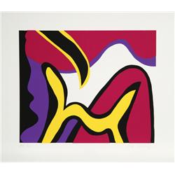 William Scharf, Untitled Abstract, Silkscreen