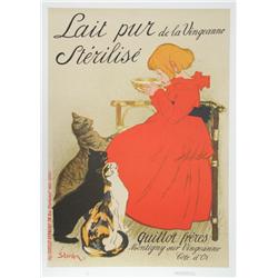 Theophile Alexandre Steinlen, Lait pur de la Vingeanne Sterilise, Lithograph Poster