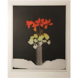 Alan Tinley, Still Life - Cyclamen, Aquatint Etching