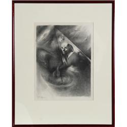 TP Wagner, La Chimere, Lithograph