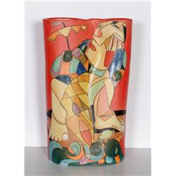 Mirko Guida, Painted Terracotta Vase