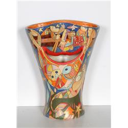 Mirko Guida, Painted Terracotta Vase
