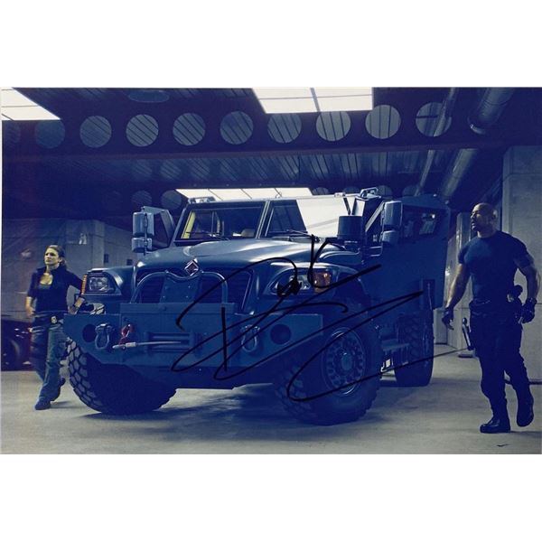 Dwayne Johnson facsimile signed  movie photo