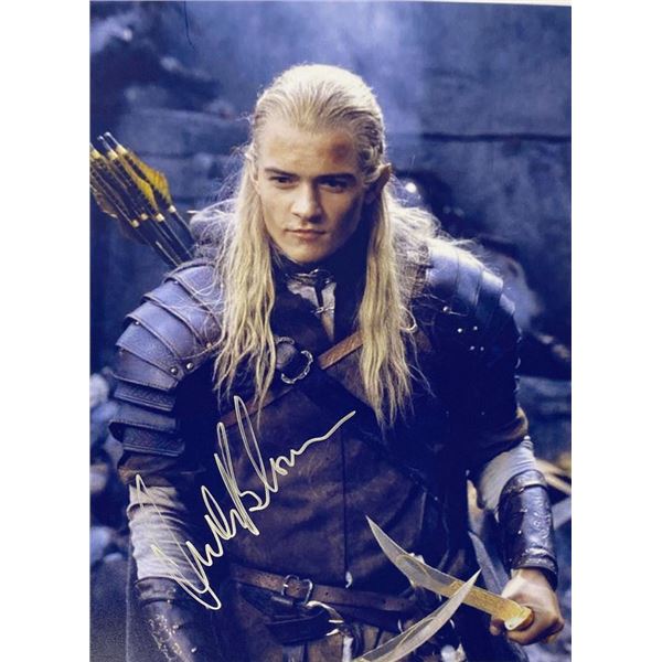 The Lord of the Rings Orlando Bloom facsimile signed  movie photo