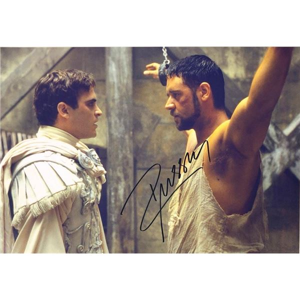 Gladiator Russell Crowe facsimile signed  movie photo