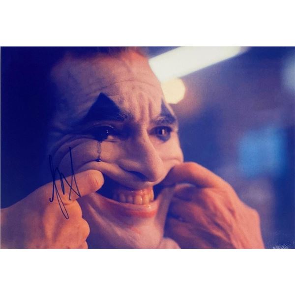 Joker Joaquin Phoenix facsimile signed  movie photo