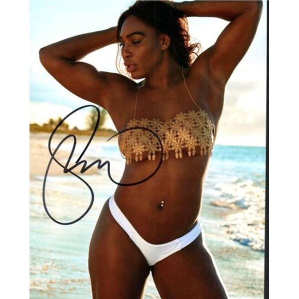 Tennis legend Serena Williams facsimile signed photo